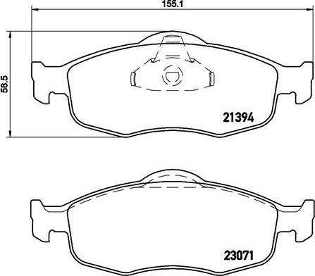 Brembo P 24 037 - Тормозные колодки, дисковые, комплект autosila-amz.com