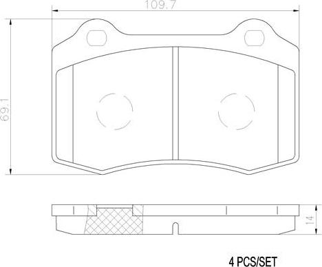 Brembo P24073N - Тормозные колодки, дисковые, комплект autosila-amz.com