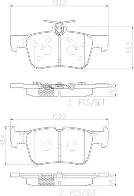 Brembo P24175N - Тормозные колодки, дисковые, комплект autosila-amz.com