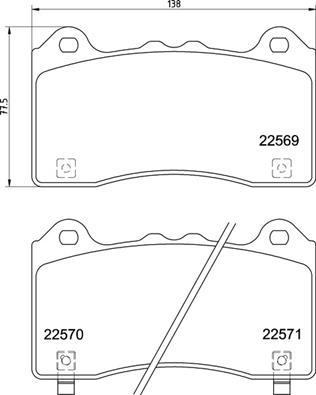 Brembo P 24 202 - Тормозные колодки, дисковые, комплект autosila-amz.com