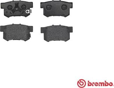 Brembo P 28 051 - Колодки тормозные дисковые задн. HONDA ACCORD IX Saloon (CR) 09/12-> / HONDA ACCORD VII (CL, CN) 01/03-09/12 / HONDA ACCORD VII  autosila-amz.com