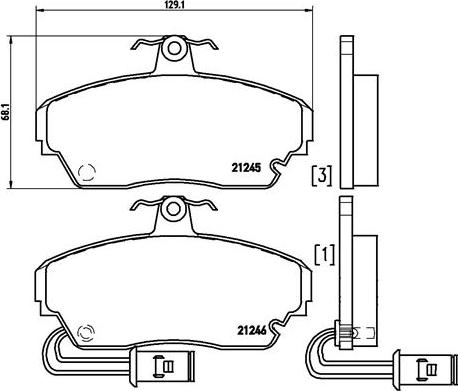 Brembo P 28 014 - Тормозные колодки, дисковые, комплект autosila-amz.com