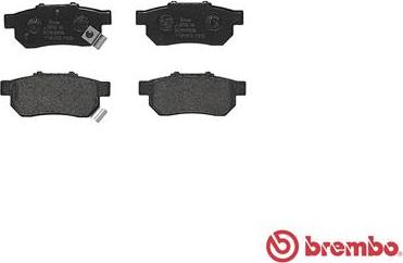 Brembo P 28 025 - Колодки тормозные дисковые передн./задн. ACURA INTEGRA Coupe 09/93-09/01 / HONDA (GAC) CITY (GM) 12/ autosila-amz.com