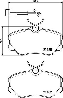 Brembo P 23 045 - Тормозные колодки, дисковые, комплект autosila-amz.com