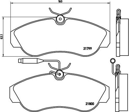 Brembo P 23 069 - Тормозные колодки, дисковые, комплект autosila-amz.com