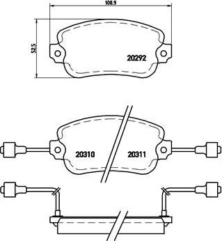 Lucas Diesel GDB154 - Тормозные колодки, дисковые, комплект autosila-amz.com