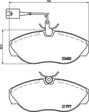 Brembo P 23 083 - Тормозные колодки, дисковые, комплект autosila-amz.com