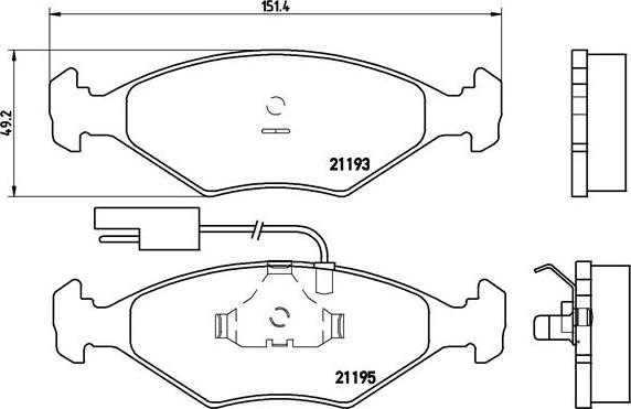 Brembo P 23 039 - Тормозные колодки, дисковые, комплект autosila-amz.com