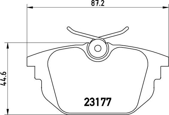 Brembo P 23 026 - Тормозные колодки, дисковые, комплект autosila-amz.com