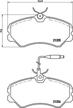 Brembo P 23 023 - Тормозные колодки, дисковые, комплект autosila-amz.com