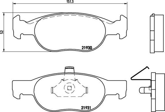 Brembo P 23 073 - Тормозные колодки, дисковые, комплект autosila-amz.com