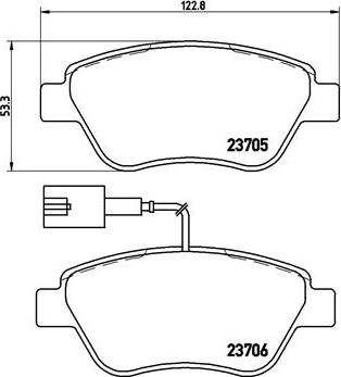 Brembo P 23 141X - Тормозные колодки, дисковые, комплект autosila-amz.com