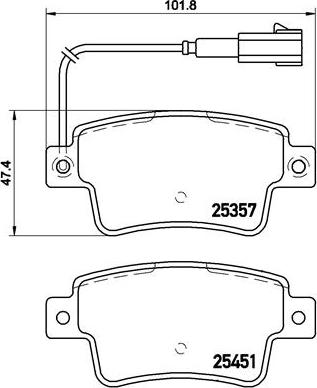 Brembo P 23 142 - Тормозные колодки, дисковые, комплект autosila-amz.com