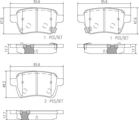 Brembo P23156N - Тормозные колодки, дисковые, комплект autosila-amz.com