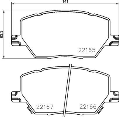 Brembo P 23 164 - Тормозные колодки, дисковые, комплект autosila-amz.com