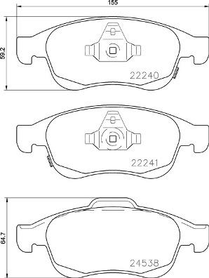 Brembo P 23 165X - Тормозные колодки, дисковые, комплект autosila-amz.com