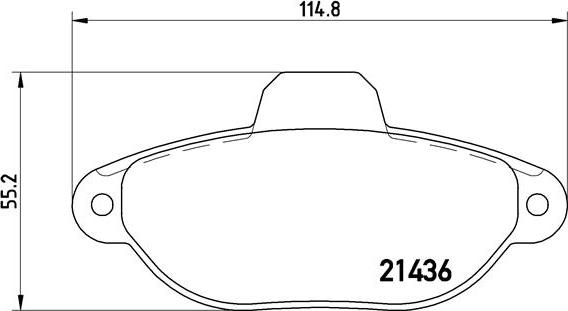 Brembo P 23 160 - Тормозные колодки, дисковые, комплект autosila-amz.com