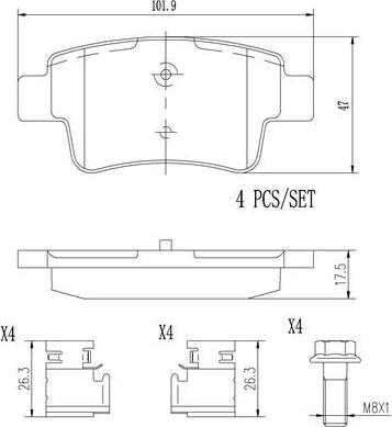 Brembo P23104N - Тормозные колодки, дисковые, комплект autosila-amz.com