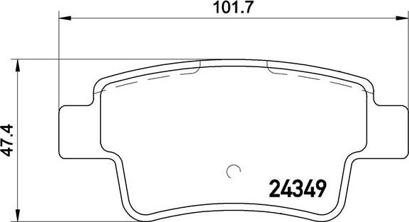 Brembo P 23 104 - Тормозные колодки, дисковые, комплект autosila-amz.com