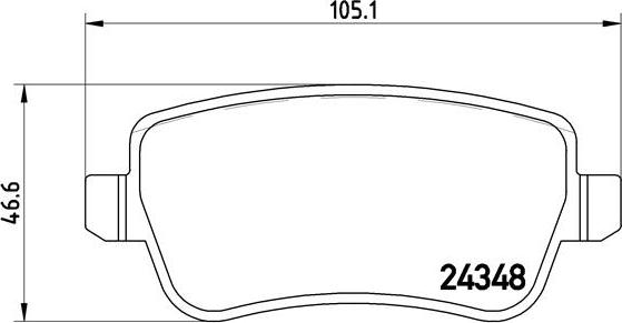 Brembo P 23 102 - Тормозные колодки, дисковые, комплект autosila-amz.com