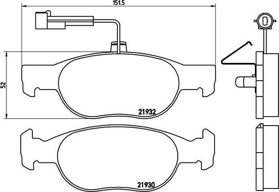 Brembo P 23 113 - Тормозные колодки, дисковые, комплект autosila-amz.com