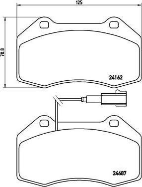 Brembo P 23 117 - Тормозные колодки, дисковые, комплект autosila-amz.com