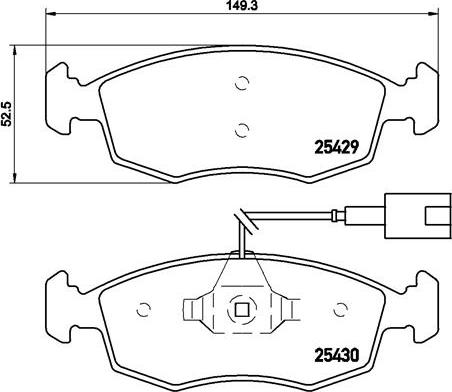 Brembo P 23 138 - Тормозные колодки, дисковые, комплект autosila-amz.com