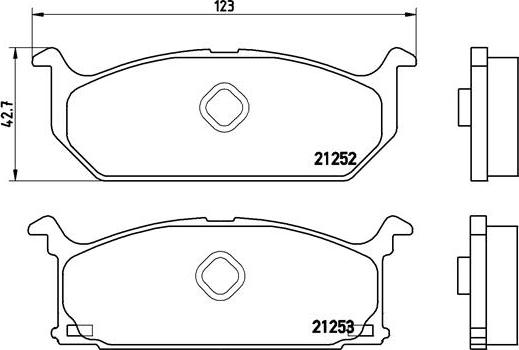 Brembo P 79 003 - Тормозные колодки, дисковые, комплект autosila-amz.com