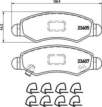 Brembo P 79 015 - Тормозные колодки, дисковые, комплект autosila-amz.com