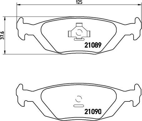 Brembo P 71 003 - Тормозные колодки, дисковые, комплект autosila-amz.com