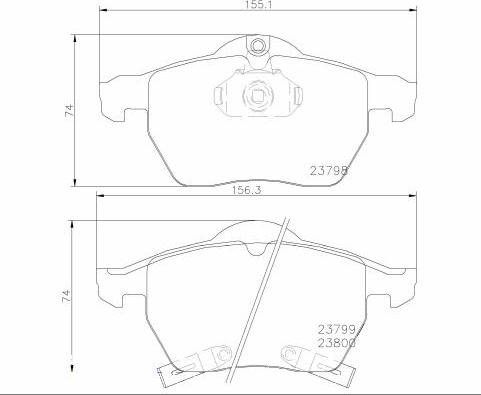 Brembo P 71 007 - Тормозные колодки, дисковые, комплект autosila-amz.com