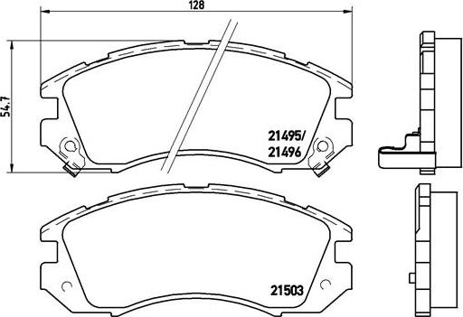 Brembo P 78 004 - Тормозные колодки, дисковые, комплект autosila-amz.com