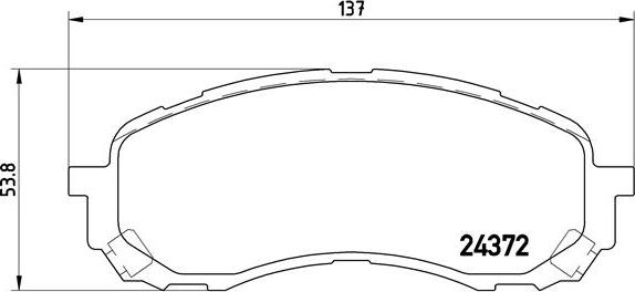 Brembo P 78 015 - Тормозные колодки, дисковые, комплект autosila-amz.com