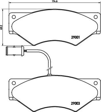 Brembo P A6 007 - Тормозные колодки, дисковые, комплект autosila-amz.com