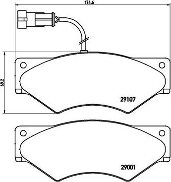 Brembo P A6 018 - Тормозные колодки, дисковые, комплект autosila-amz.com