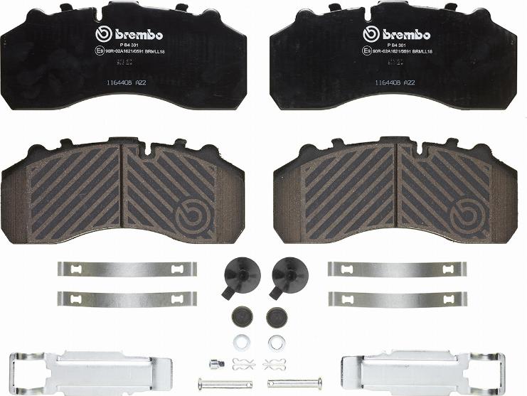 Brembo P B4 301 - Тормозные колодки, дисковые, комплект autosila-amz.com