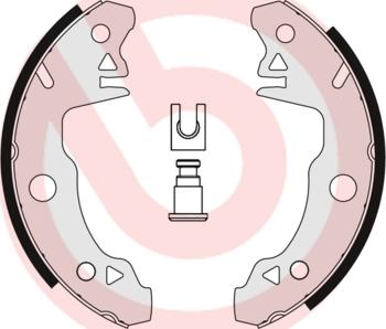 Brembo S 68 527 - Комплект тормозных колодок, барабанные autosila-amz.com