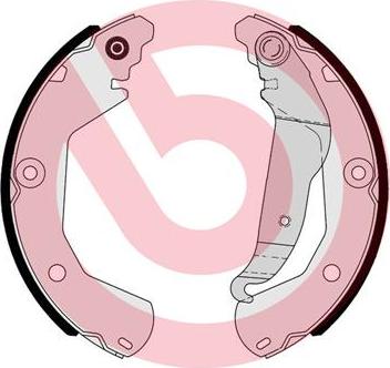 Brembo S 10 518 - Комплект тормозов, ручник, парковка autosila-amz.com