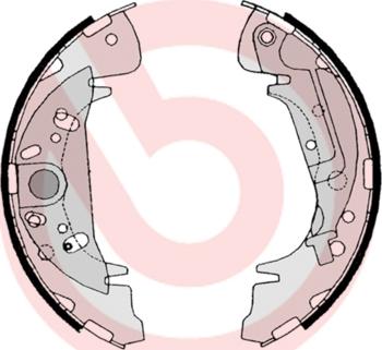 Brembo S 11 504 - Комплект тормозных колодок, барабанные autosila-amz.com