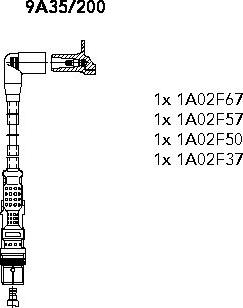 Bremi 9A35/200 - Комплект проводов зажигания autosila-amz.com