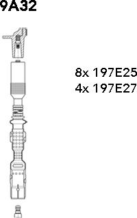 Bremi 9A32 - Комплект проводов зажигания autosila-amz.com