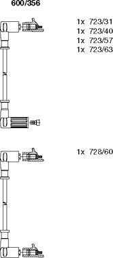 Bremi 600/356 - Комплект проводов зажигания autosila-amz.com
