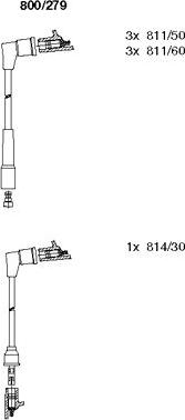 Bremi 800/279 - Комплект проводов зажигания autosila-amz.com