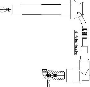 Bremi 8A15R110 - Провод зажигания autosila-amz.com