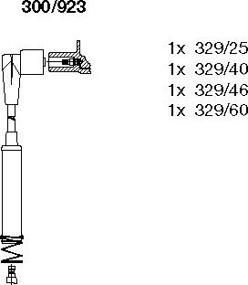 Bremi 300/923 - Комплект проводов зажигания autosila-amz.com