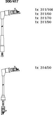 Bremi 300/417 - Комплект проводов зажигания autosila-amz.com