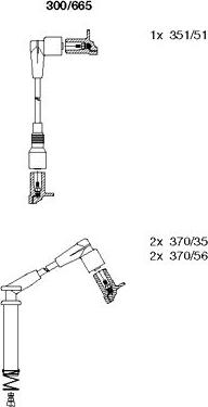 Bremi 300/665 - Комплект проводов зажигания autosila-amz.com