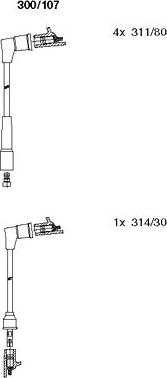 Bremi 300/107 - Комплект проводов зажигания autosila-amz.com