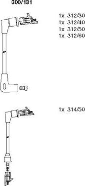 Bremi 300/131 - Комплект проводов зажигания autosila-amz.com