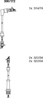 Bremi 300/172 - Комплект проводов зажигания autosila-amz.com